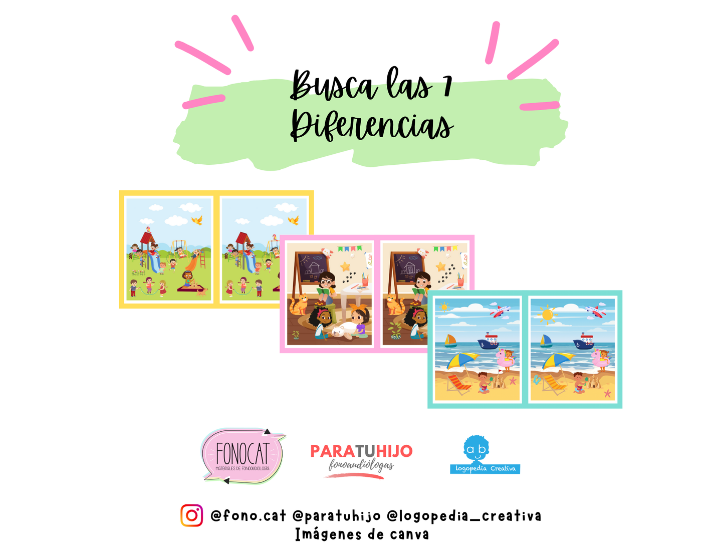 Busca las 7 diferencias