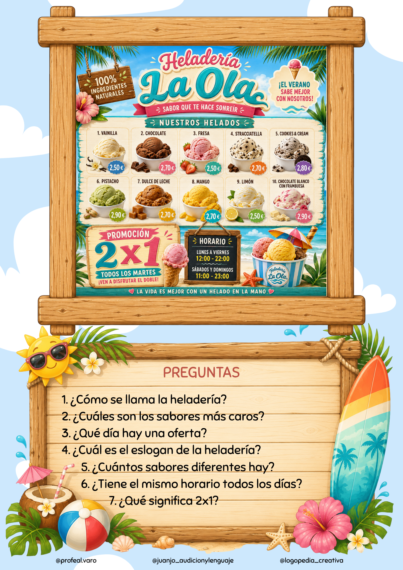 Lecturas Comprensivas del Verano