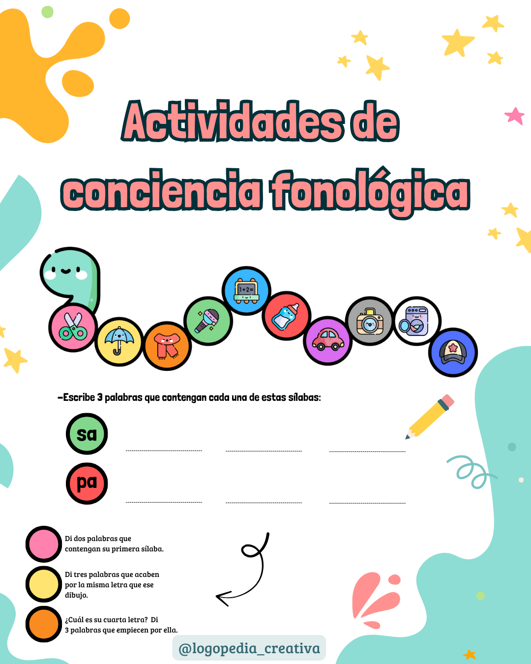 El gusano de las sílabas