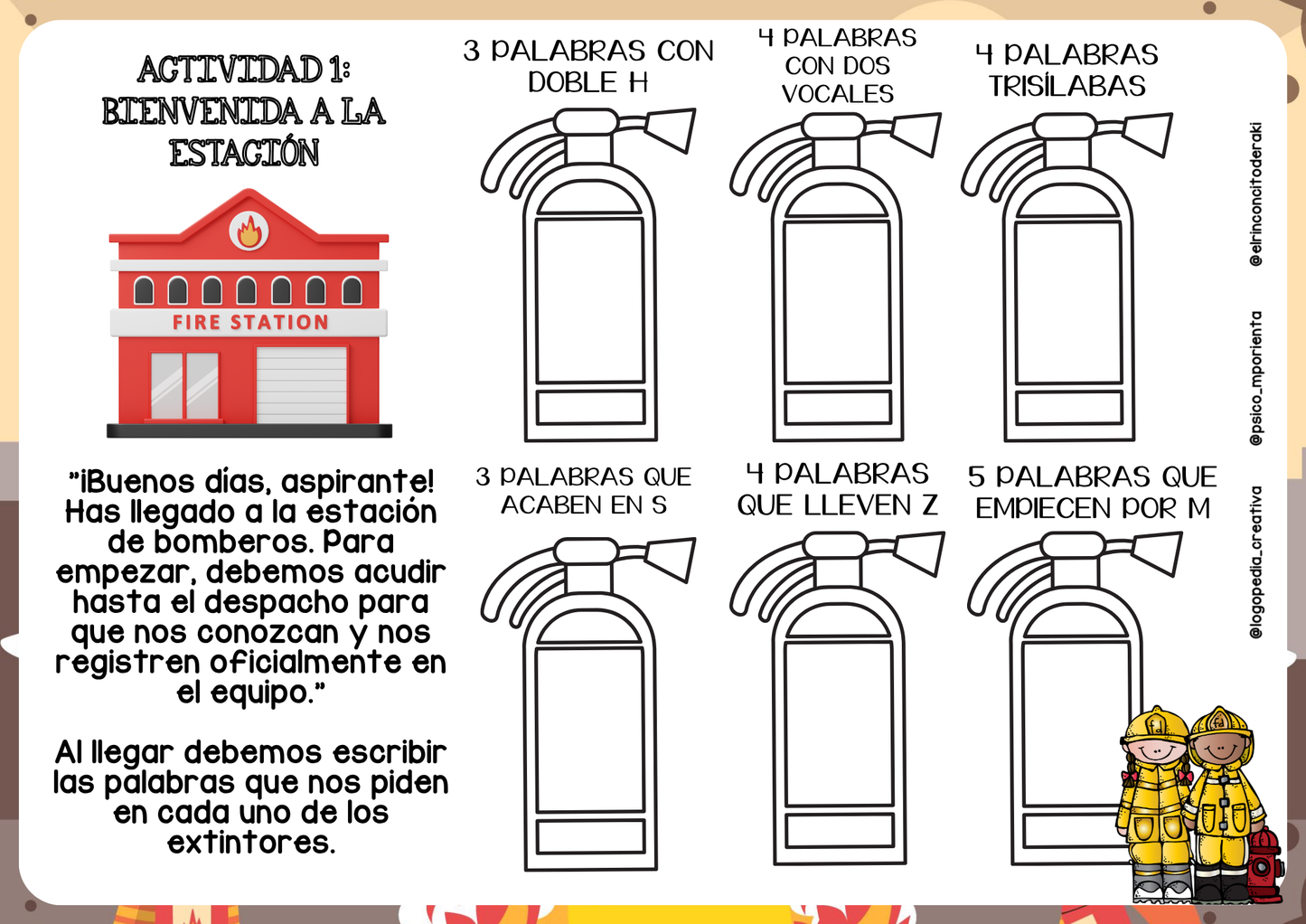 Cuaderno Lenguaje y Mate: Misión Bomberos