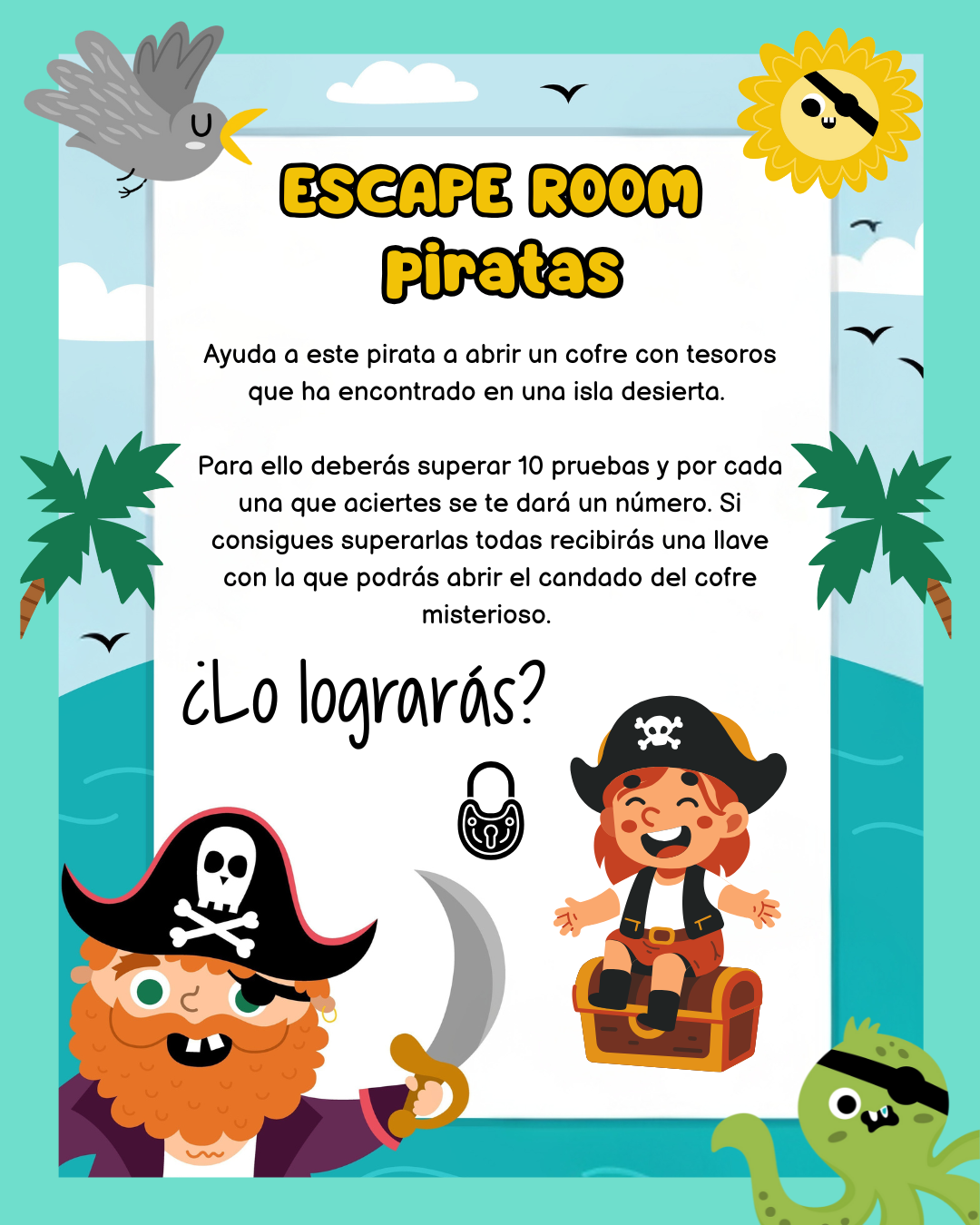 ¡ESCAPE ROOM PIRATA – Conciencia Fonológica!