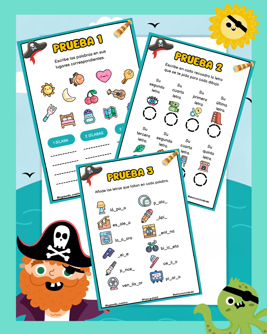 ¡ESCAPE ROOM PIRATA – Conciencia Fonológica!