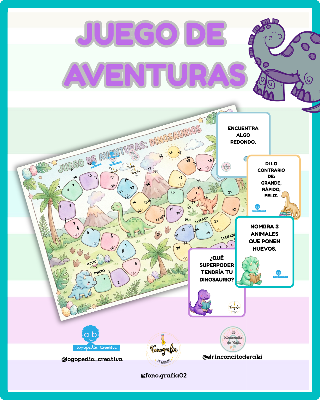 Juego de aventuras: DINOSAURIOS