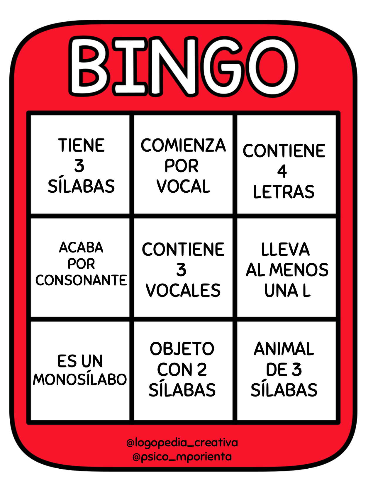 BINGO MULTIIMÁGENES