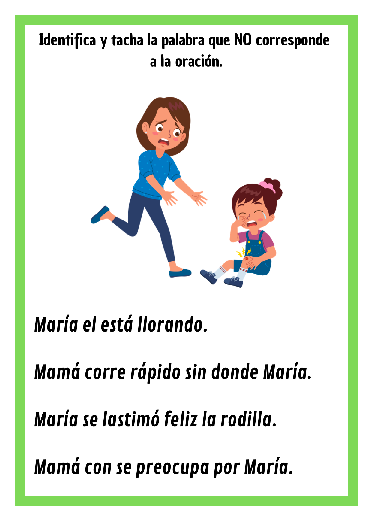 Comprensión lectora - conciencia morfosintáctica