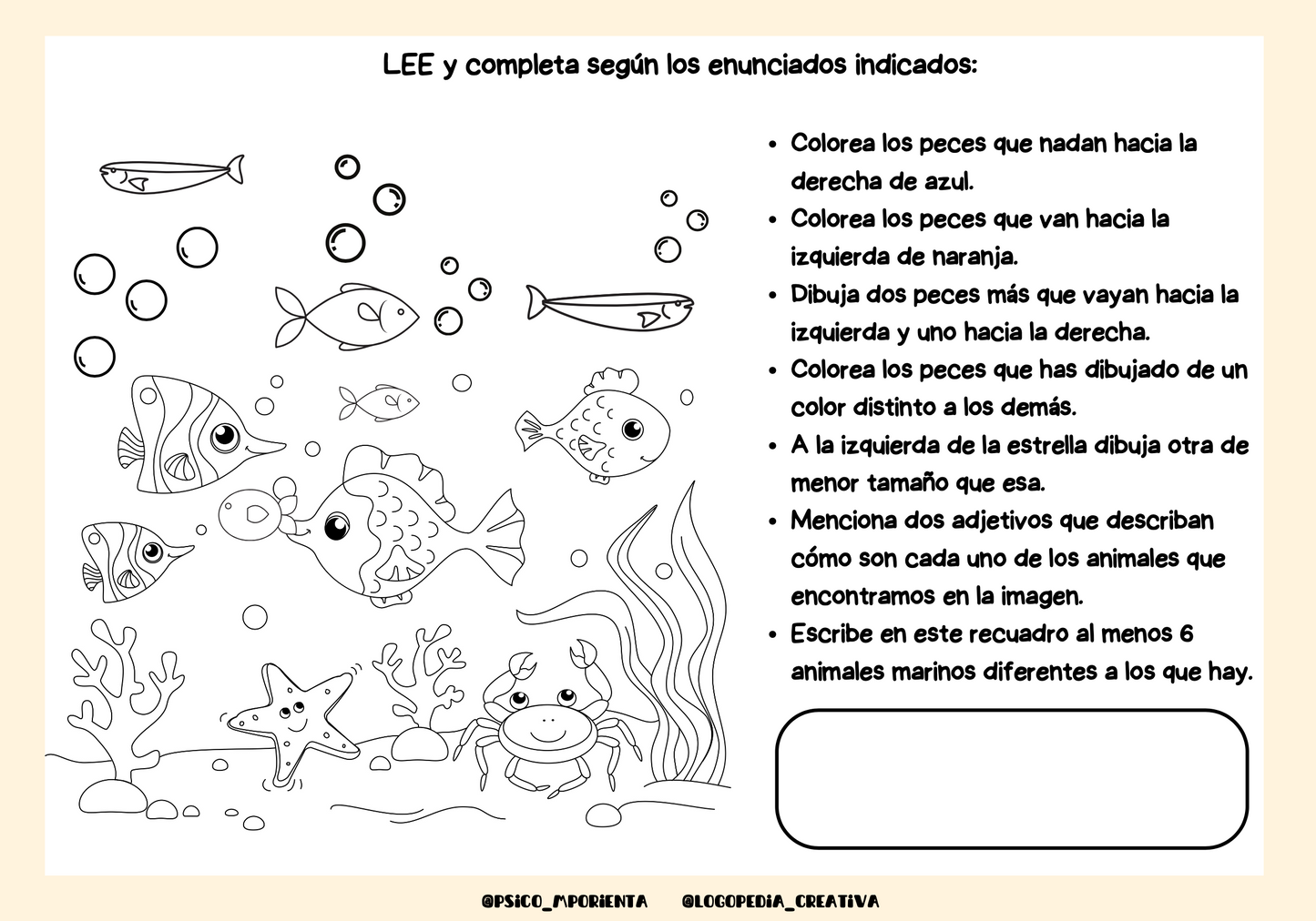 Comprensión lectora y expresión escrita divertida