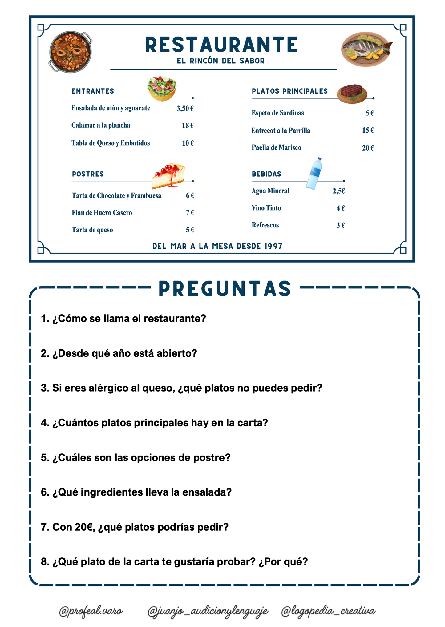 Comprensión lectora - Situaciones Cotidianas