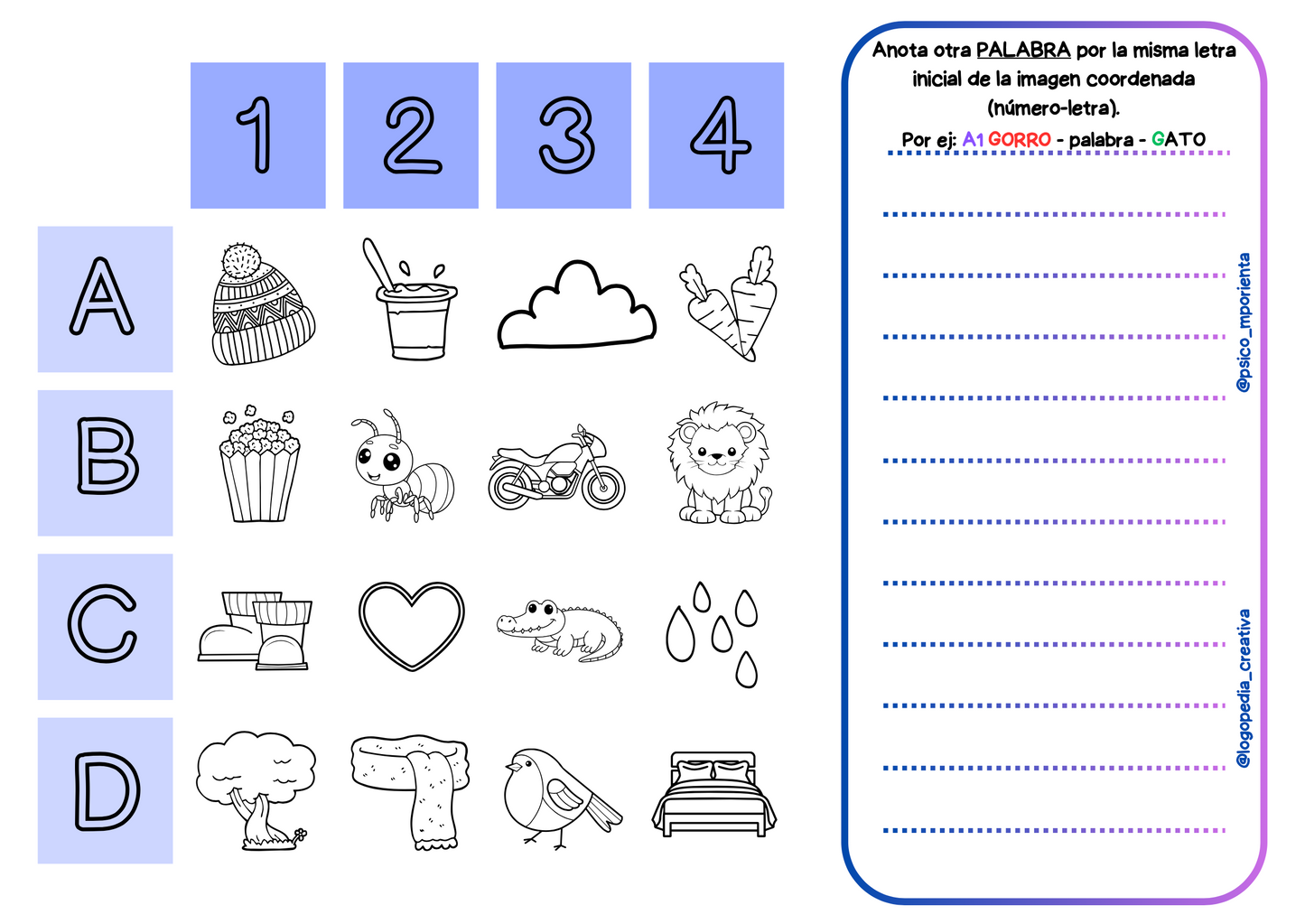 Tableros de juego lectoescritura y dislexia