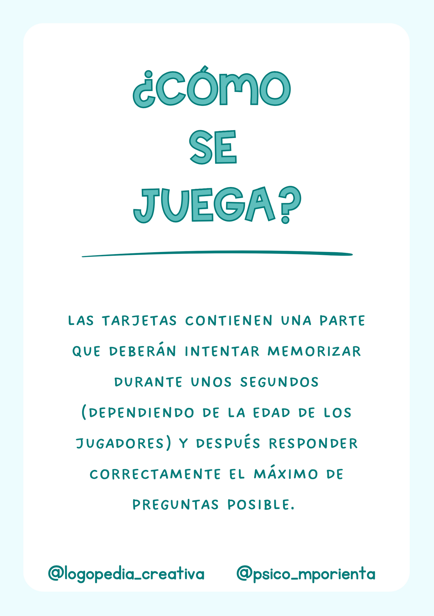 Tarjetario ejercita tu mente