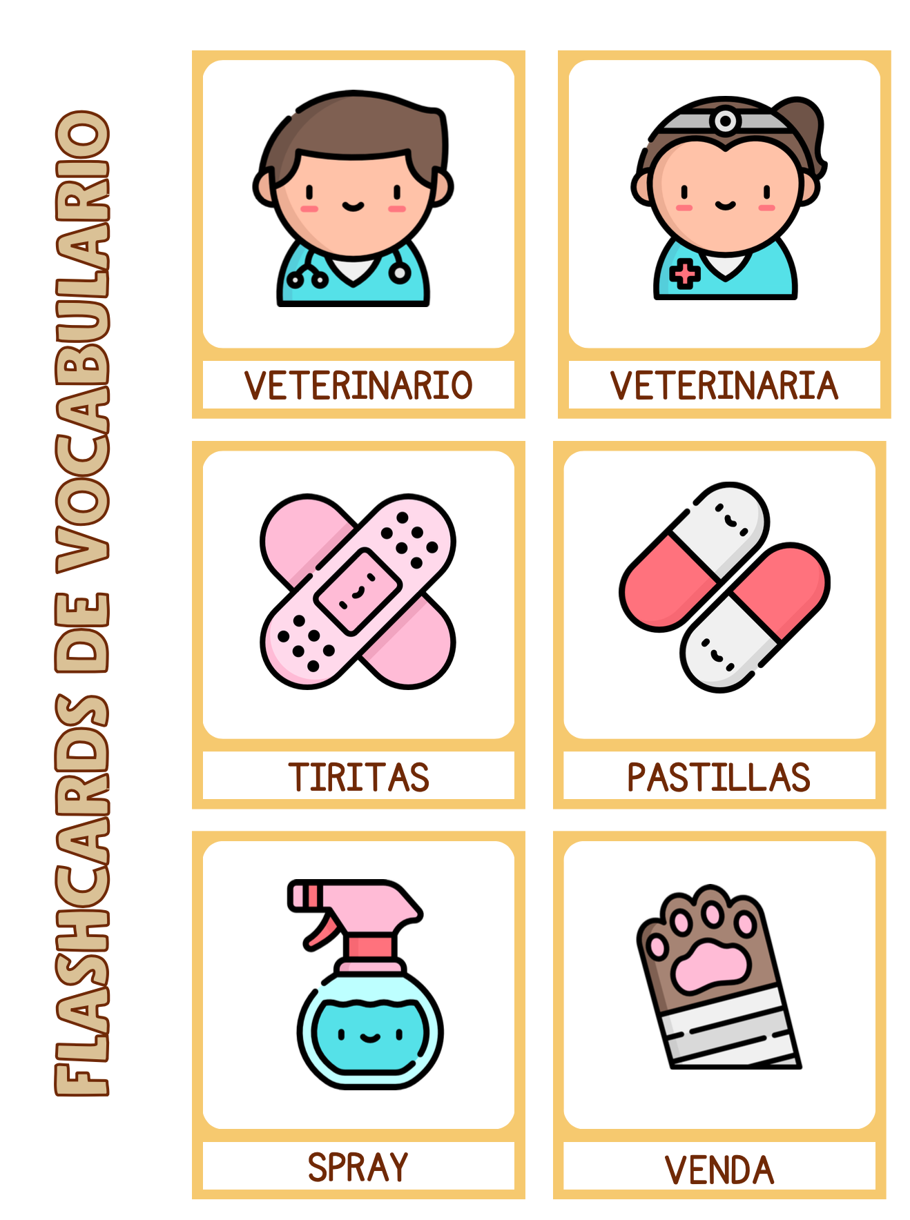 Actividades de expresión oral - VETERINARIO/A