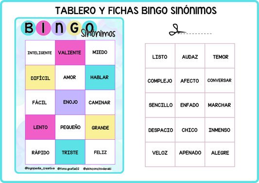 Juegos de Sinónimos y Antónimos