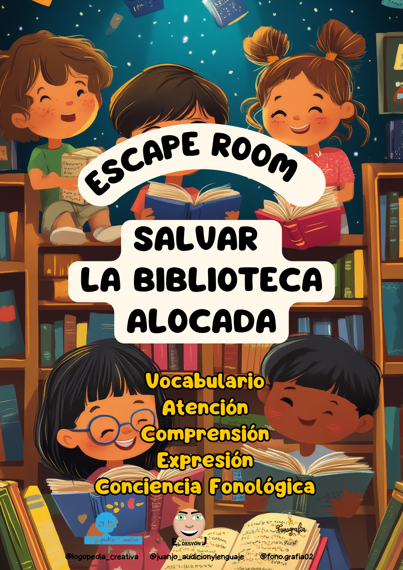 Escape Room: ¡Salvar la Biblioteca Alocada!