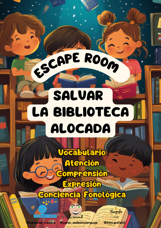 Escape Room: ¡Salvar la Biblioteca Alocada!