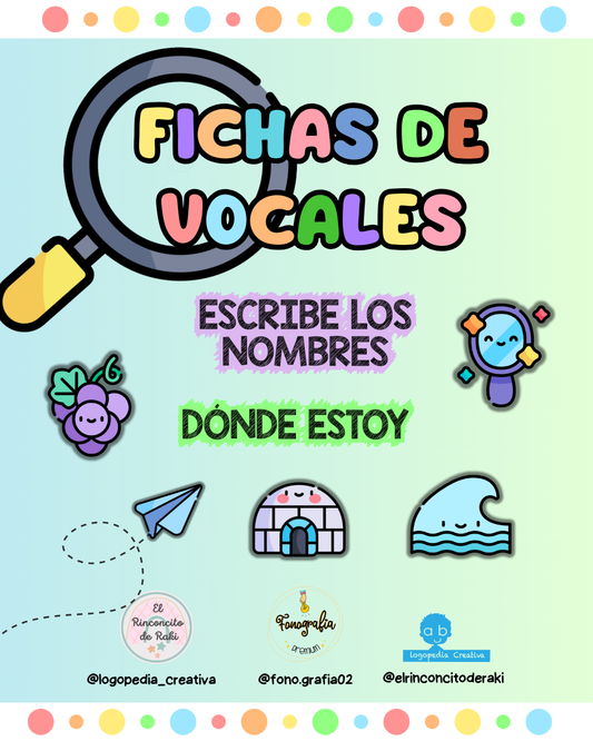 Fichas de vocales