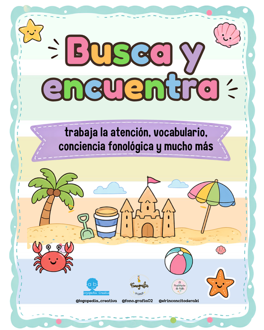 Busca y encuentra: láminas y tarjetas