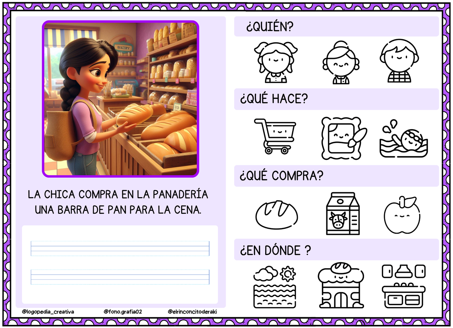 Lecturas Comprensivas con Pictogramas