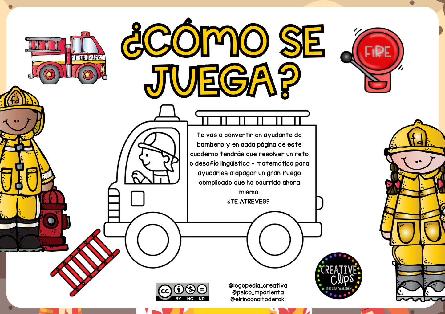 Cuaderno Lenguaje y Mate: Misión Bomberos