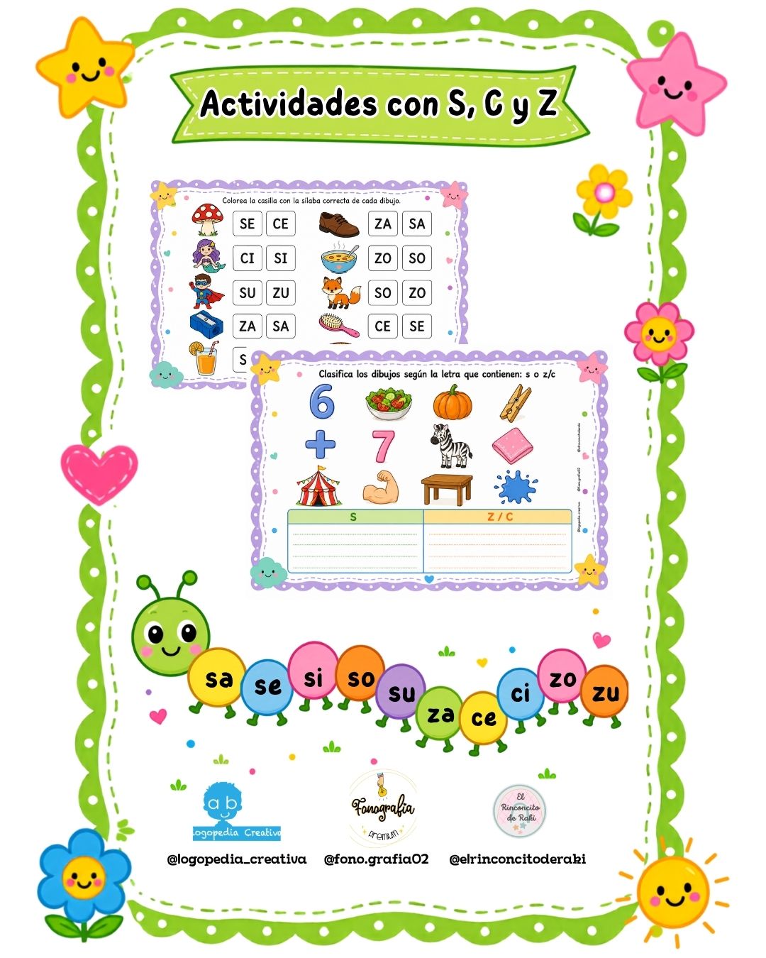 Actividades con S, C y Z
