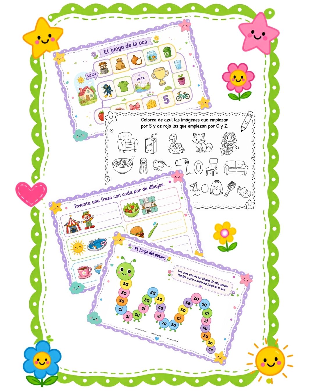 Actividades con S, C y Z