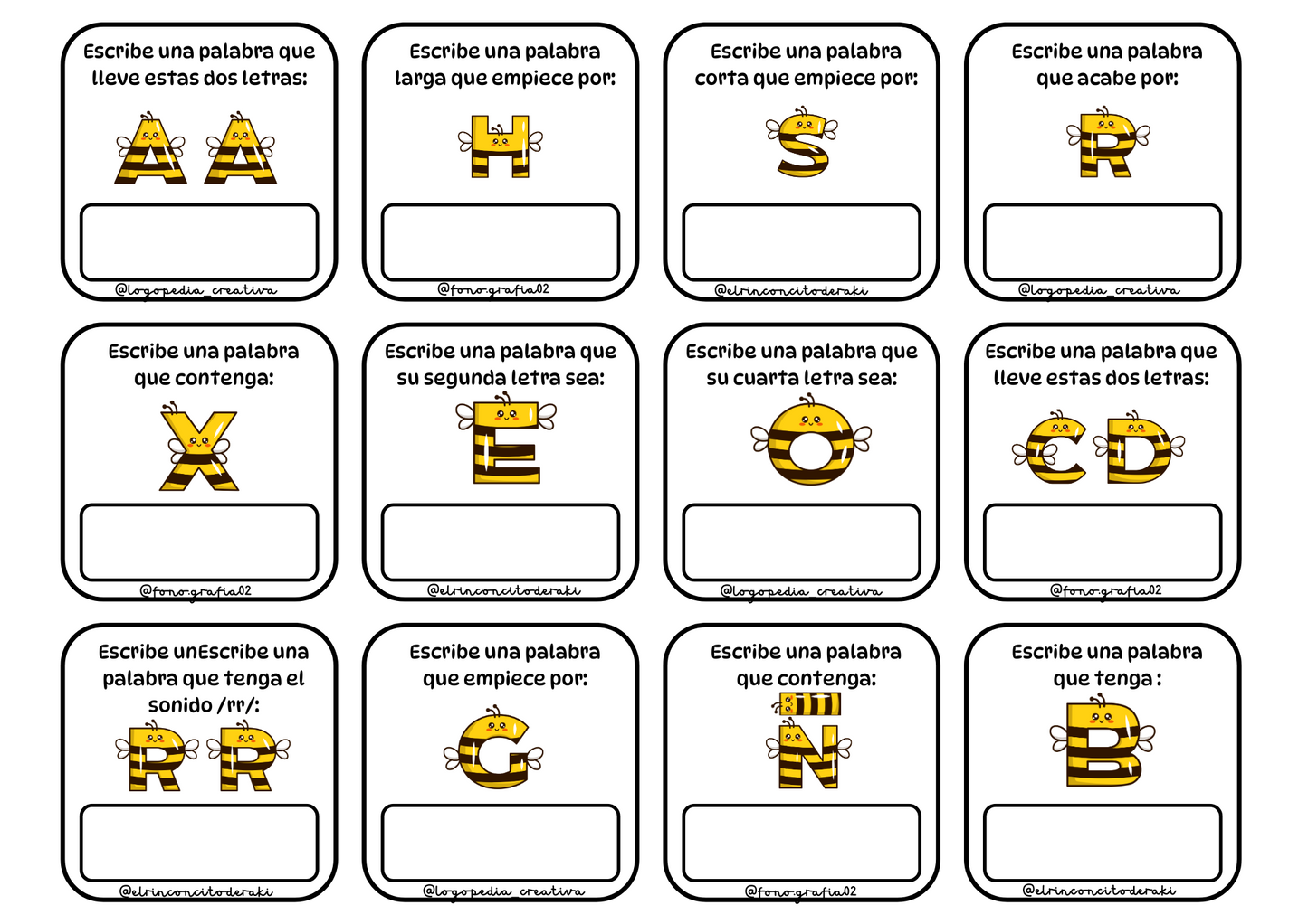 Jugamos con las letras