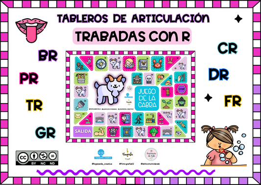 Súper TABLEROS DE ARTICULACIÓN – Sílabas trabadas con R