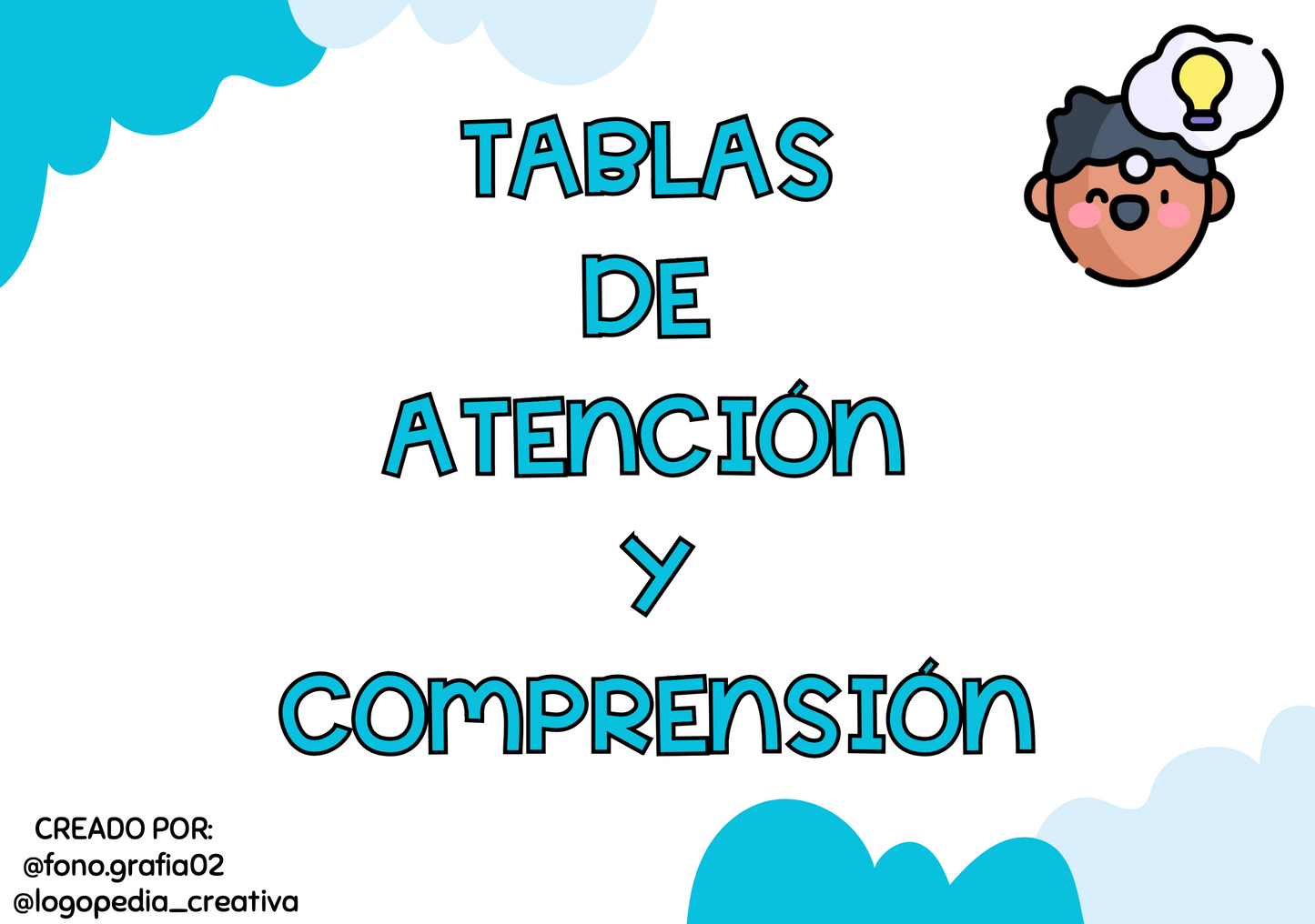 Tablas de atención y comprensión