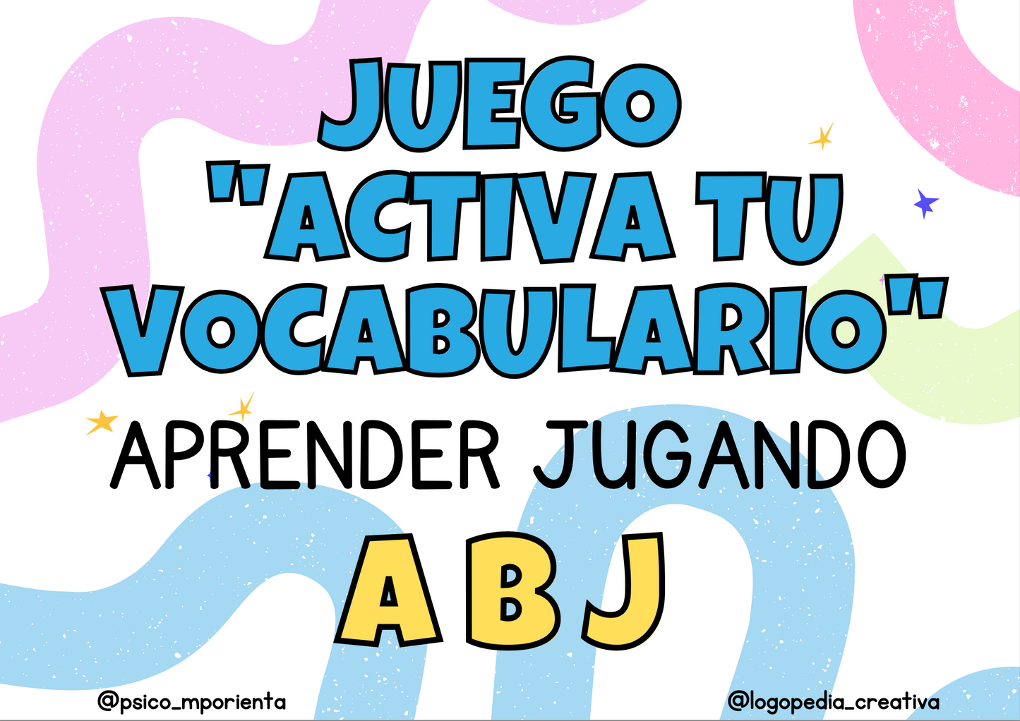 Juego activa tu vocabulario - ABJ