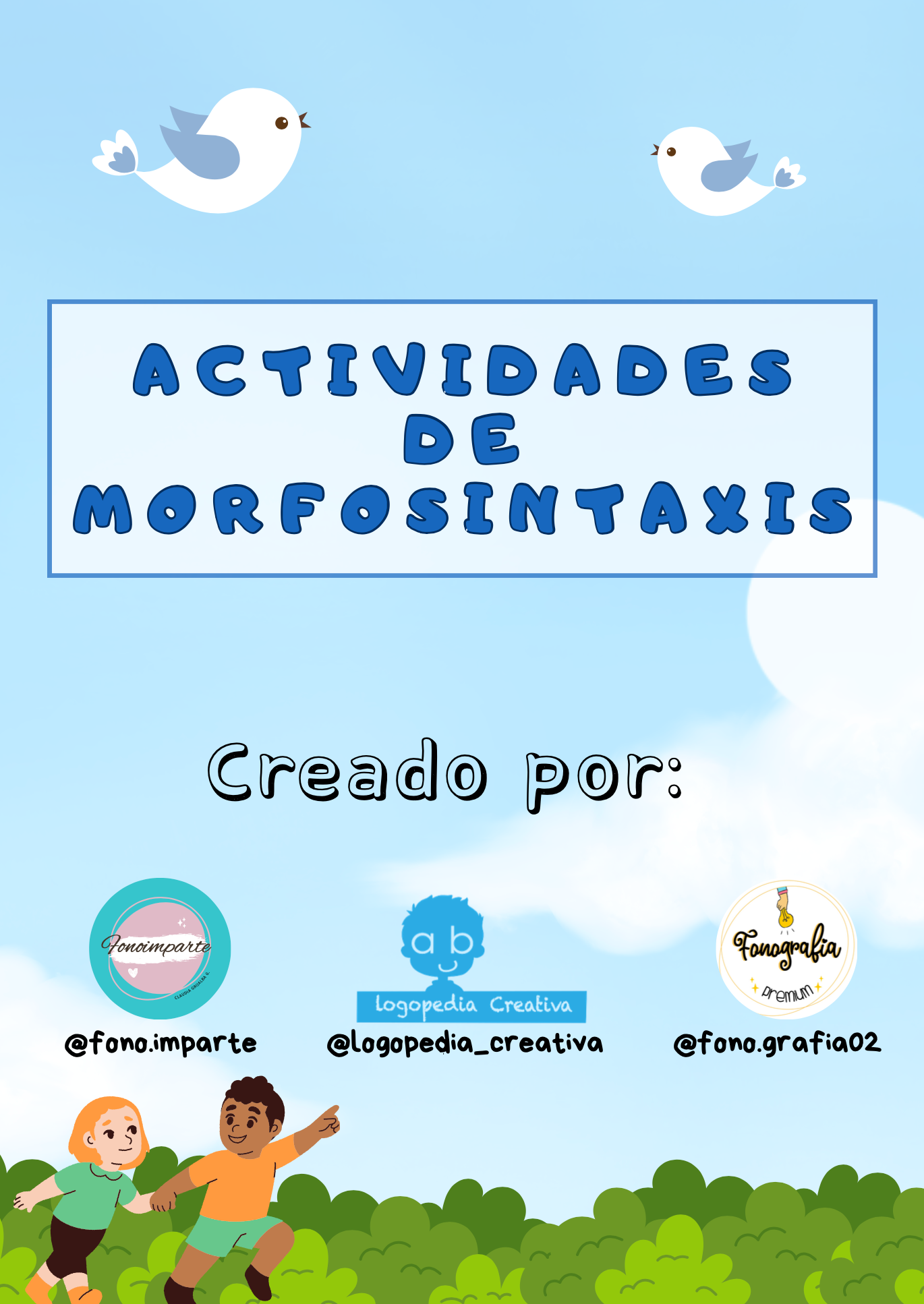 Actividades de morfosintaxis