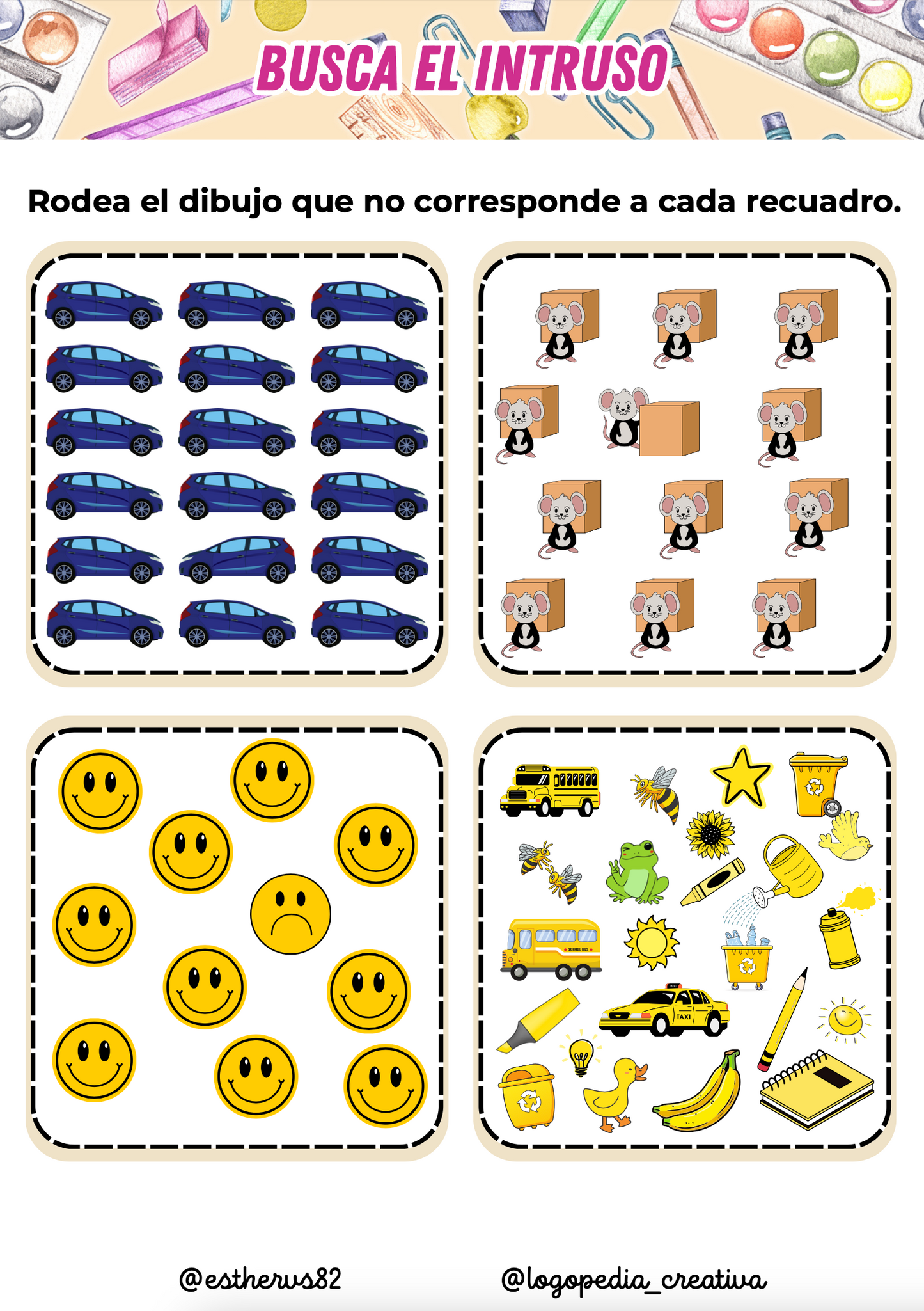 Busca y encuentra - juegos de estimulación cognitiva