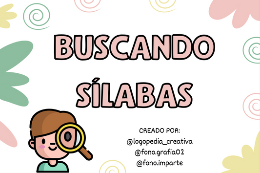 Buscando sílabas - 90 TARJETAS