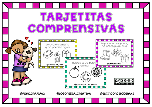 Tarjetitas comprensivas - 60 en total