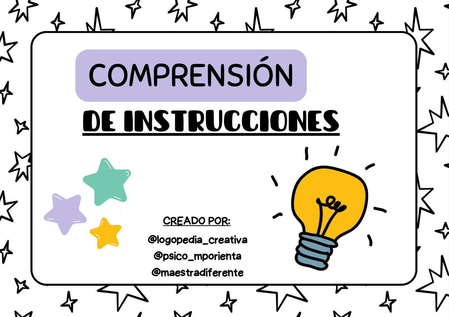 Comprensión de instrucciones