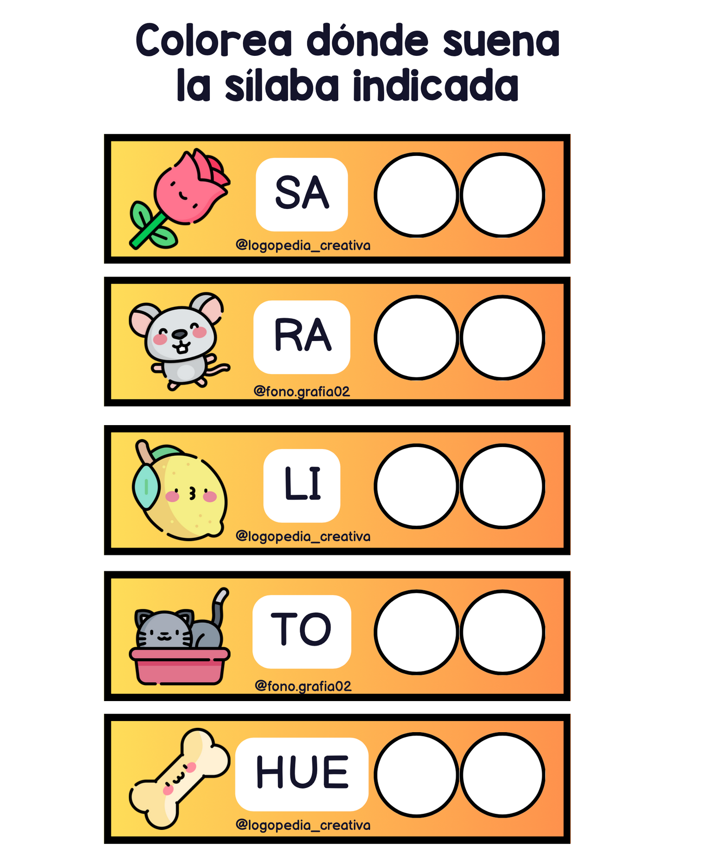 Actividades de conciencia silábica