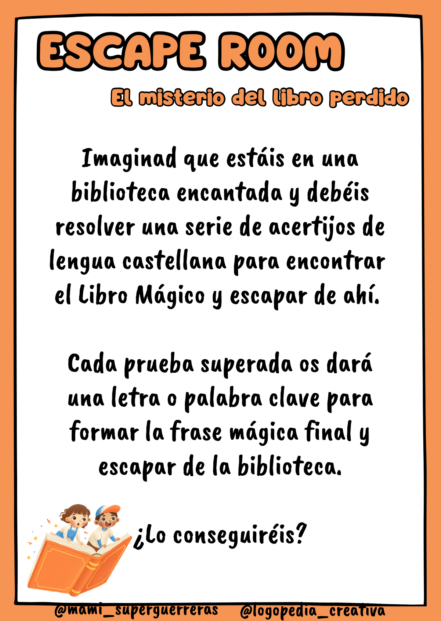 Escape room - El misterio del libro perdido