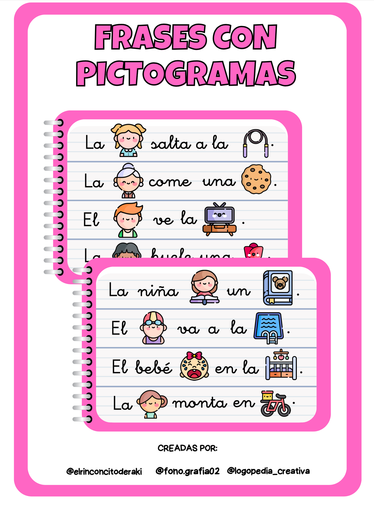 Frases con pictogramas