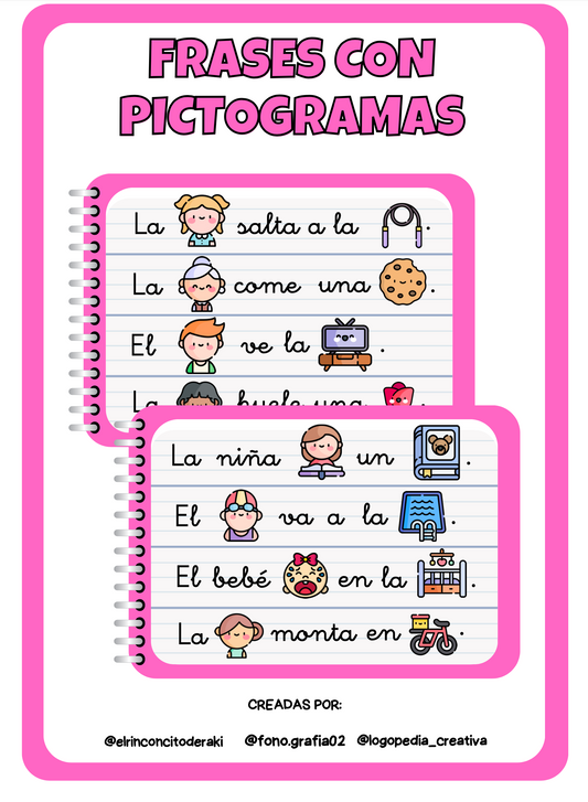 Frases con pictogramas