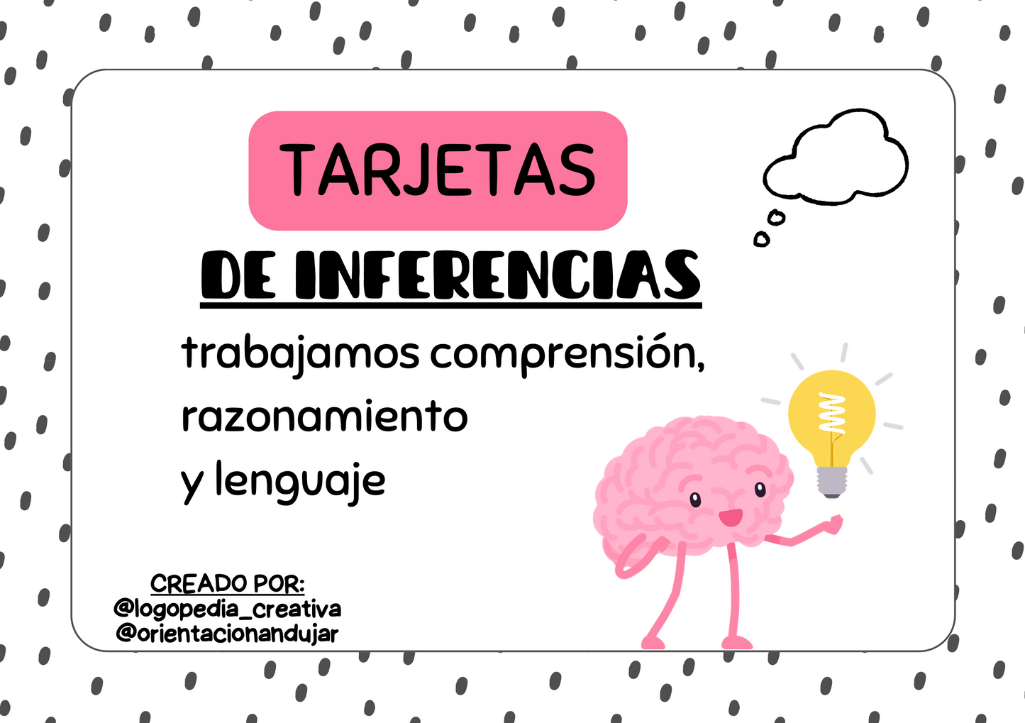 Tarjetas de inferencias