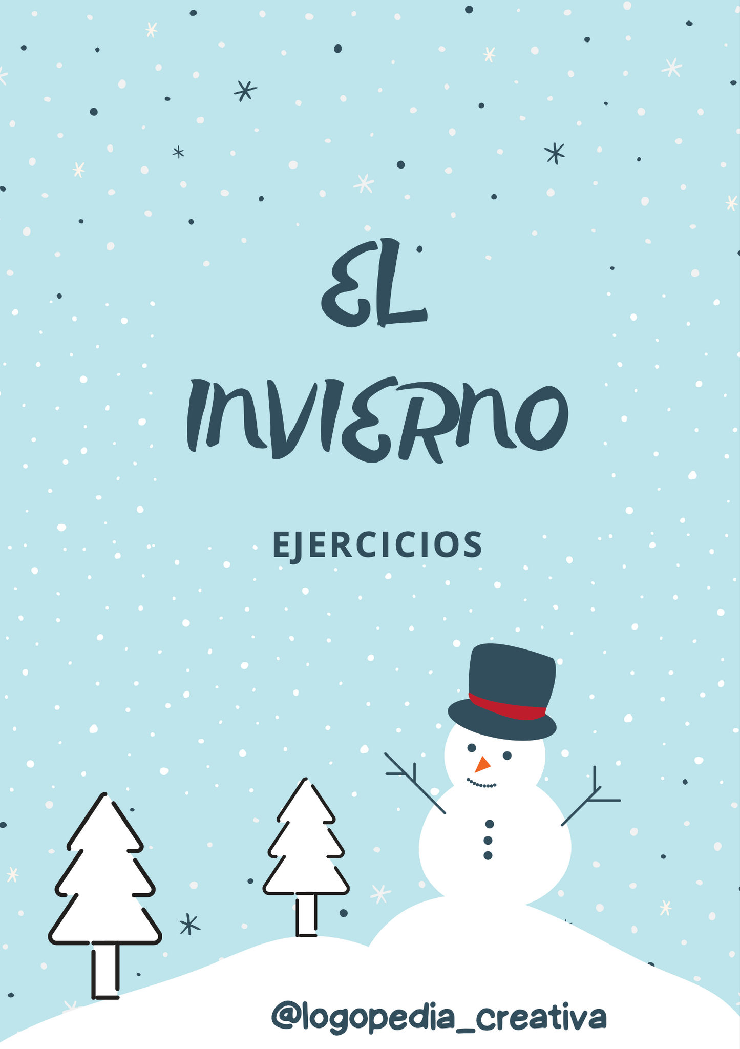 Mini cuaderno actividades temática invierno