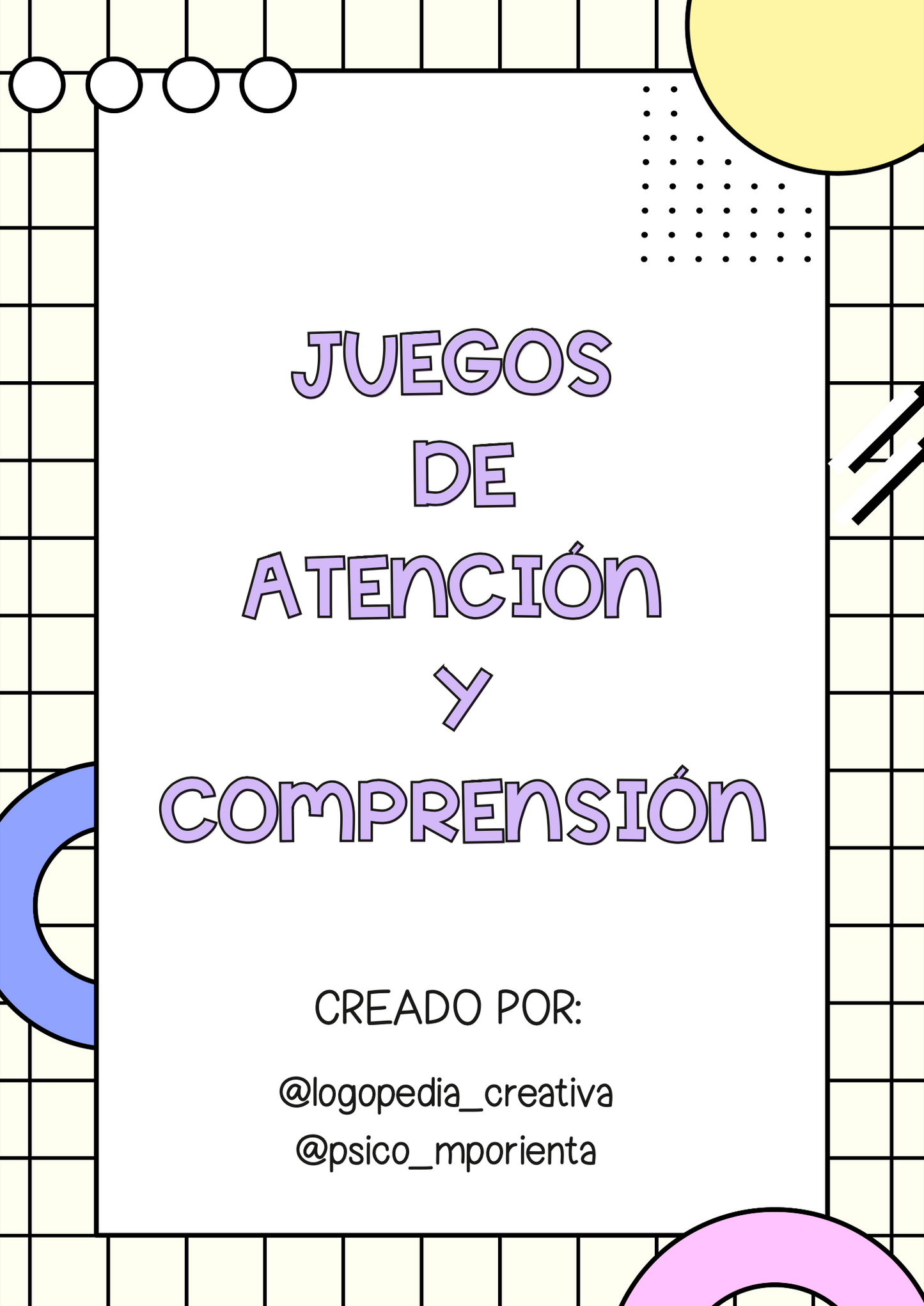 Juegos de atención y comprensión