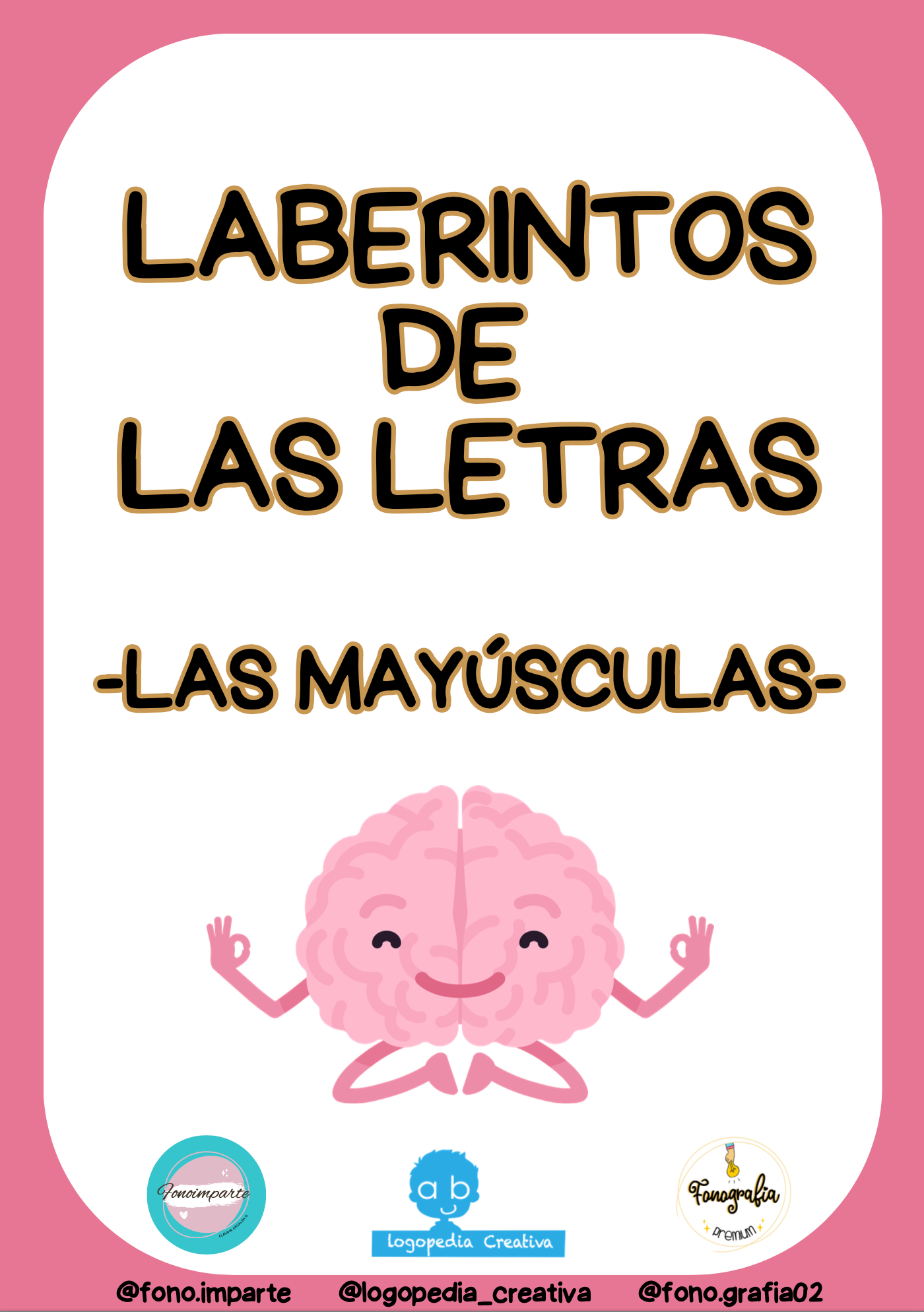 Laberintos de las letras- LAS MAYÚSCULAS