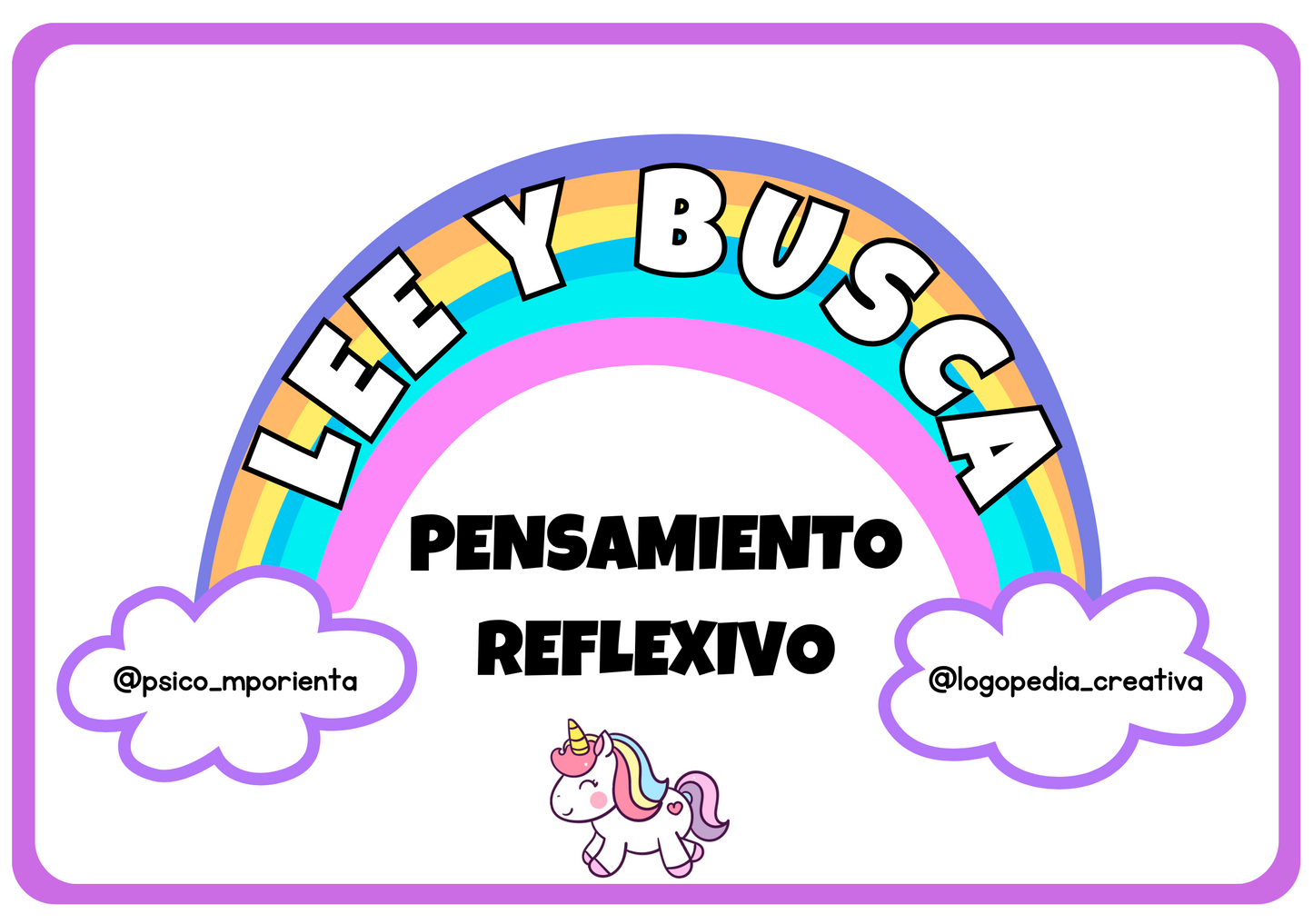 Lee y busca - pensamiento reflexivo