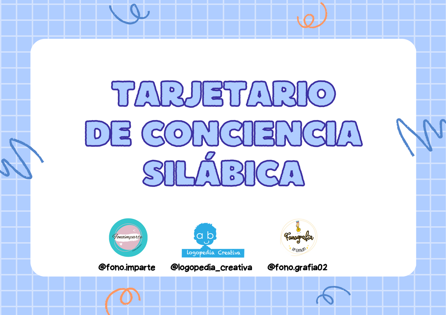 Tarjetario de conciencia silábica